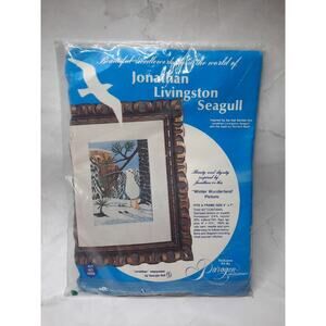 Vintage 1973 Paragon Needlecraft Jonathan Livingston Seagull Needlepoint Kit